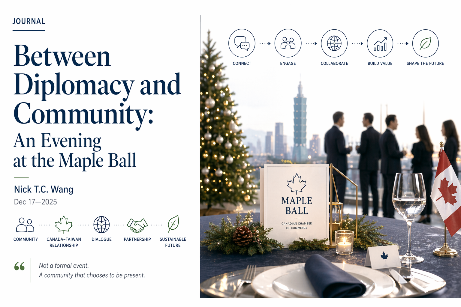 Between Diplomacy and Community: An Evening at the Maple Ball